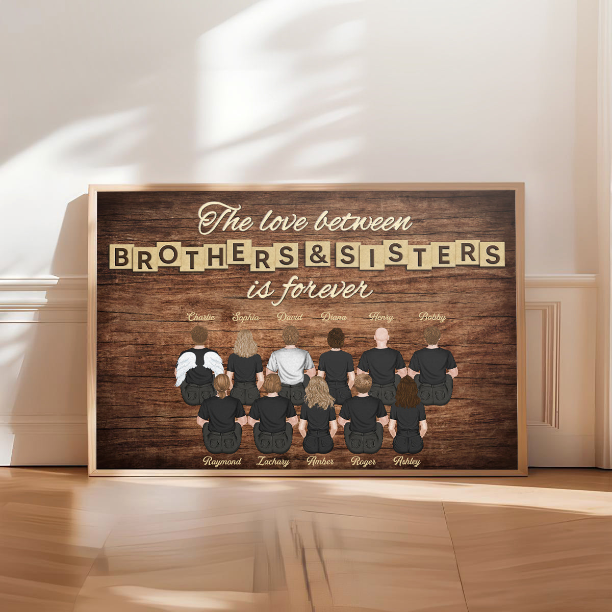 Brothers & Sisters Forever Version 3 - Personalized Custom Poster