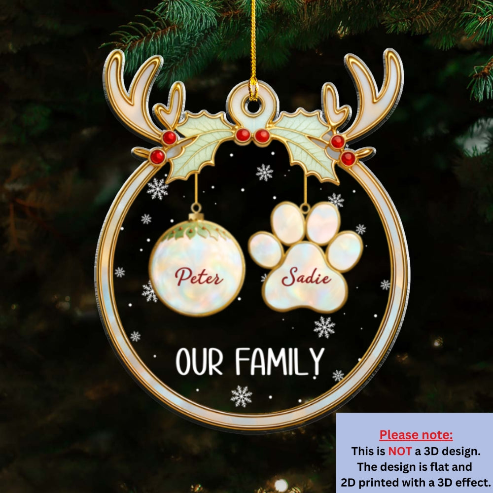Our New Year Family - Personalized Custom Acrylic Ornament