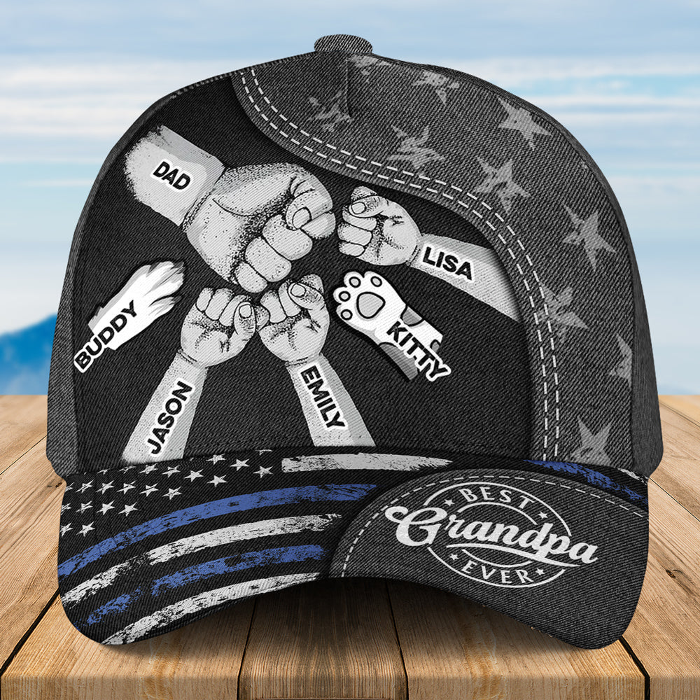 The Strength Of A Dad Lies In His Love - Personalized Custom Classic Cap