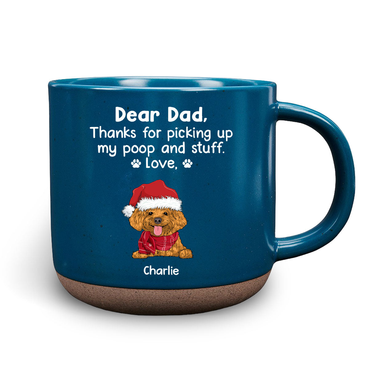 Picking Up My Poop - Personalized Custom Pottery Mug