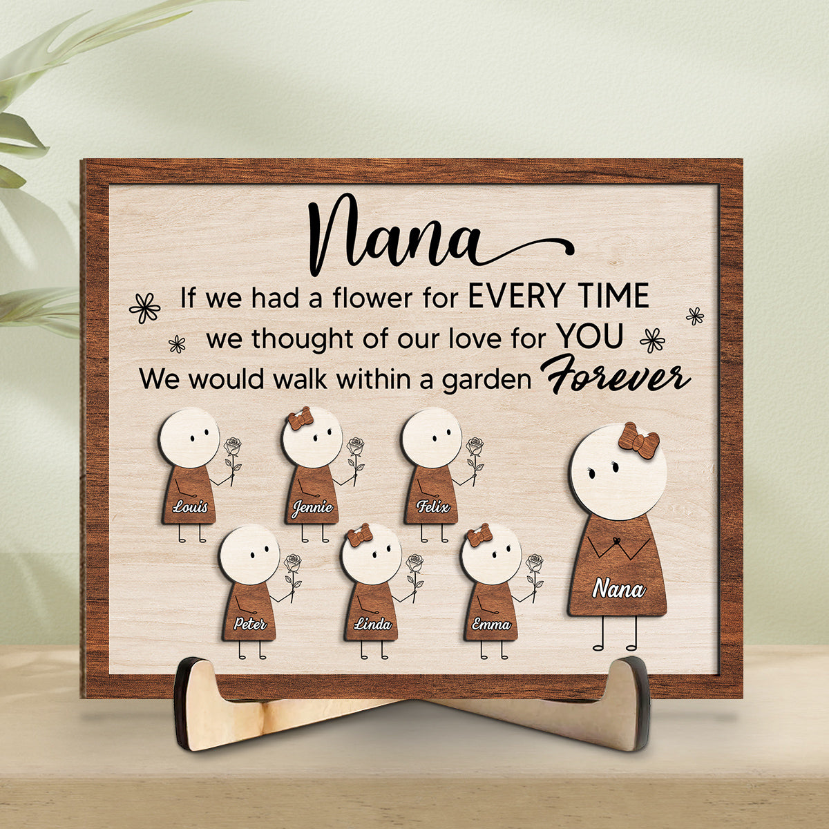 Our Love For You - Personalized Custom Wooden Plaque