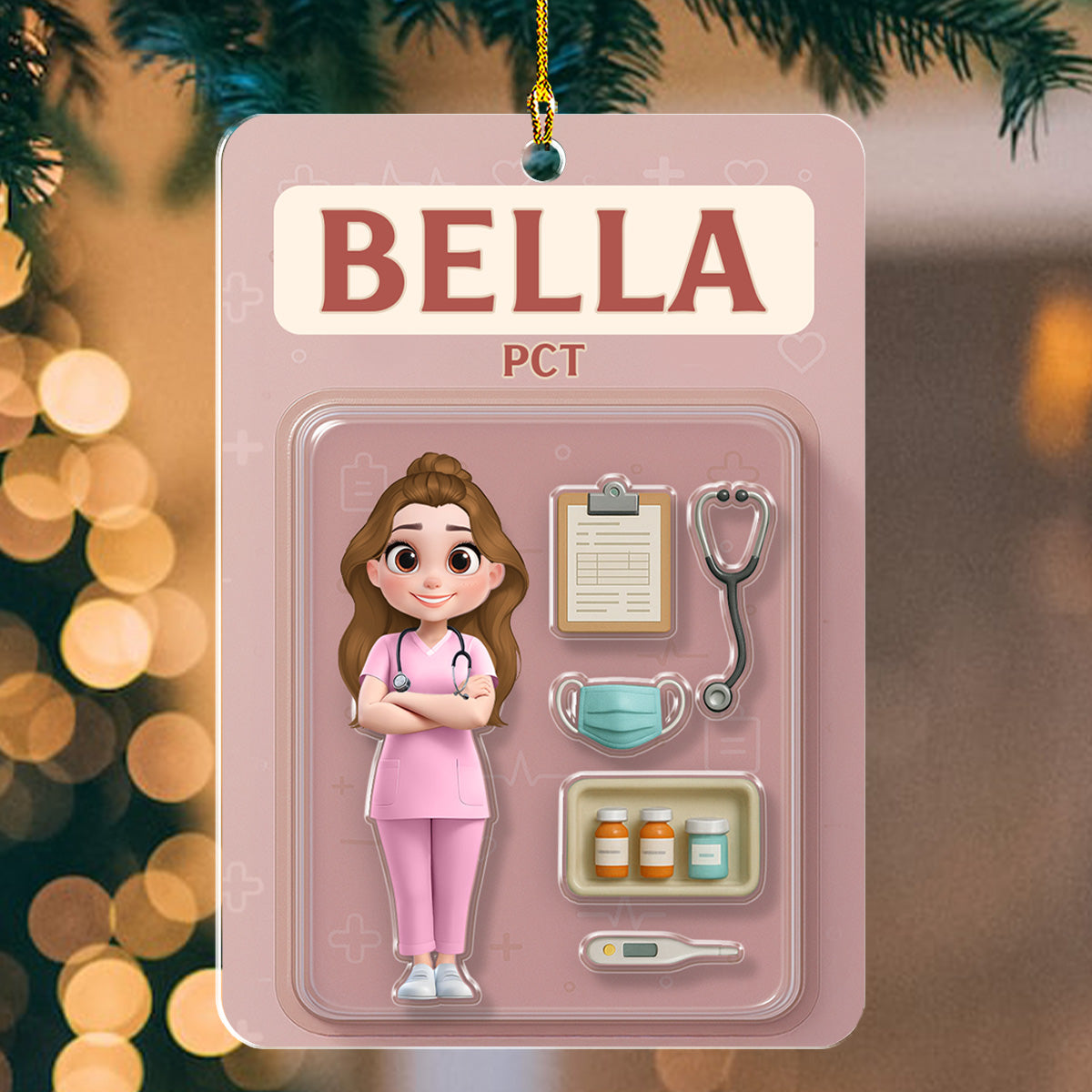 Be The Nurse You Would Want As A Patient - Personalized Custom Acrylic Ornament