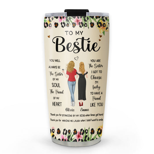 Sister Of Soul Friend Of Heart - Personalized Custom Tumbler