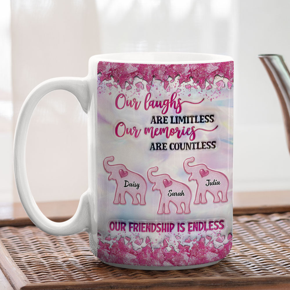 Together As Us - Personalized Custom 3D Inflated Effect Coffee Mug