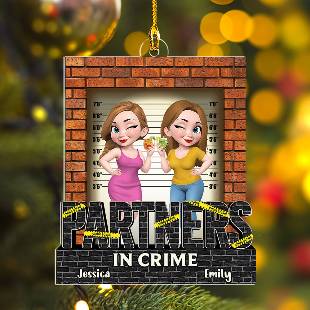 Partners In Crime - Personalized Custom Acrylic Ornament