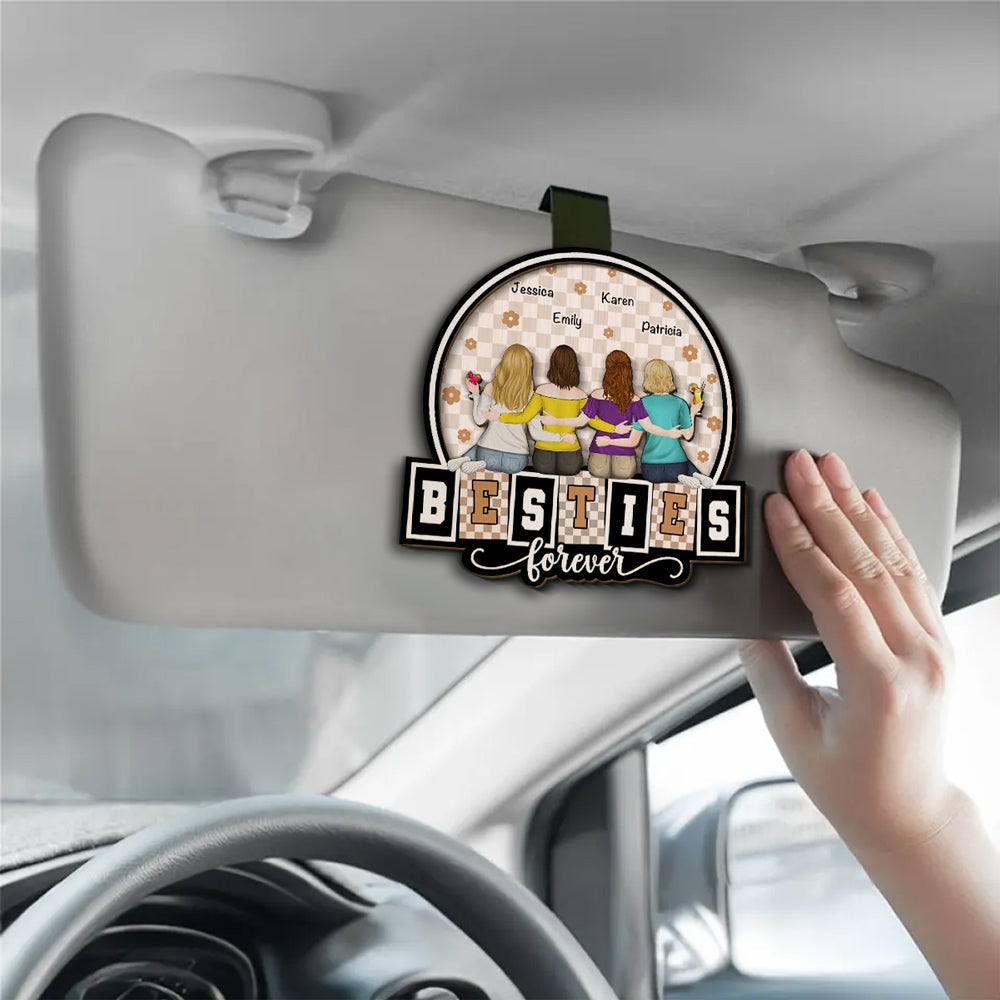 Forever Be My Sister Bestie - Personalized Custom Car Visor Clip
