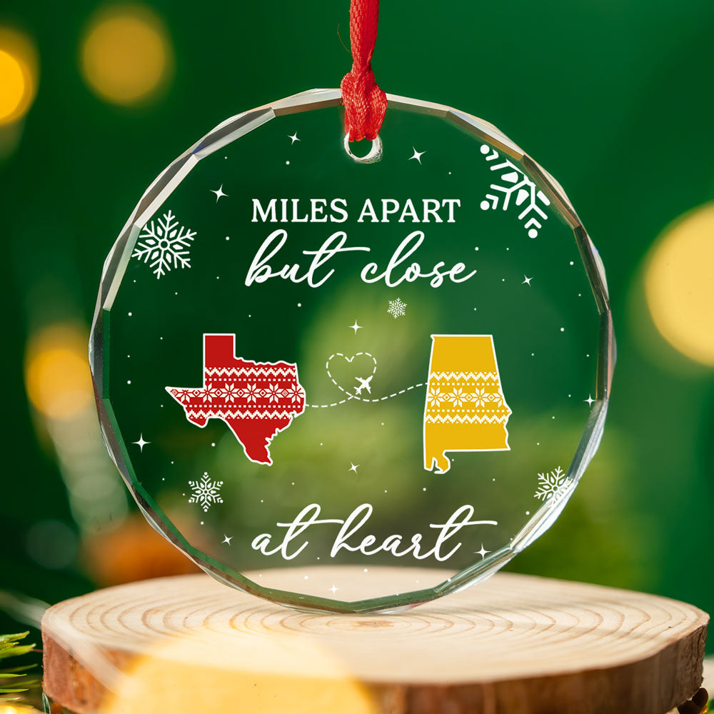 Home Is Where - Personalized Custom Glass Ornament