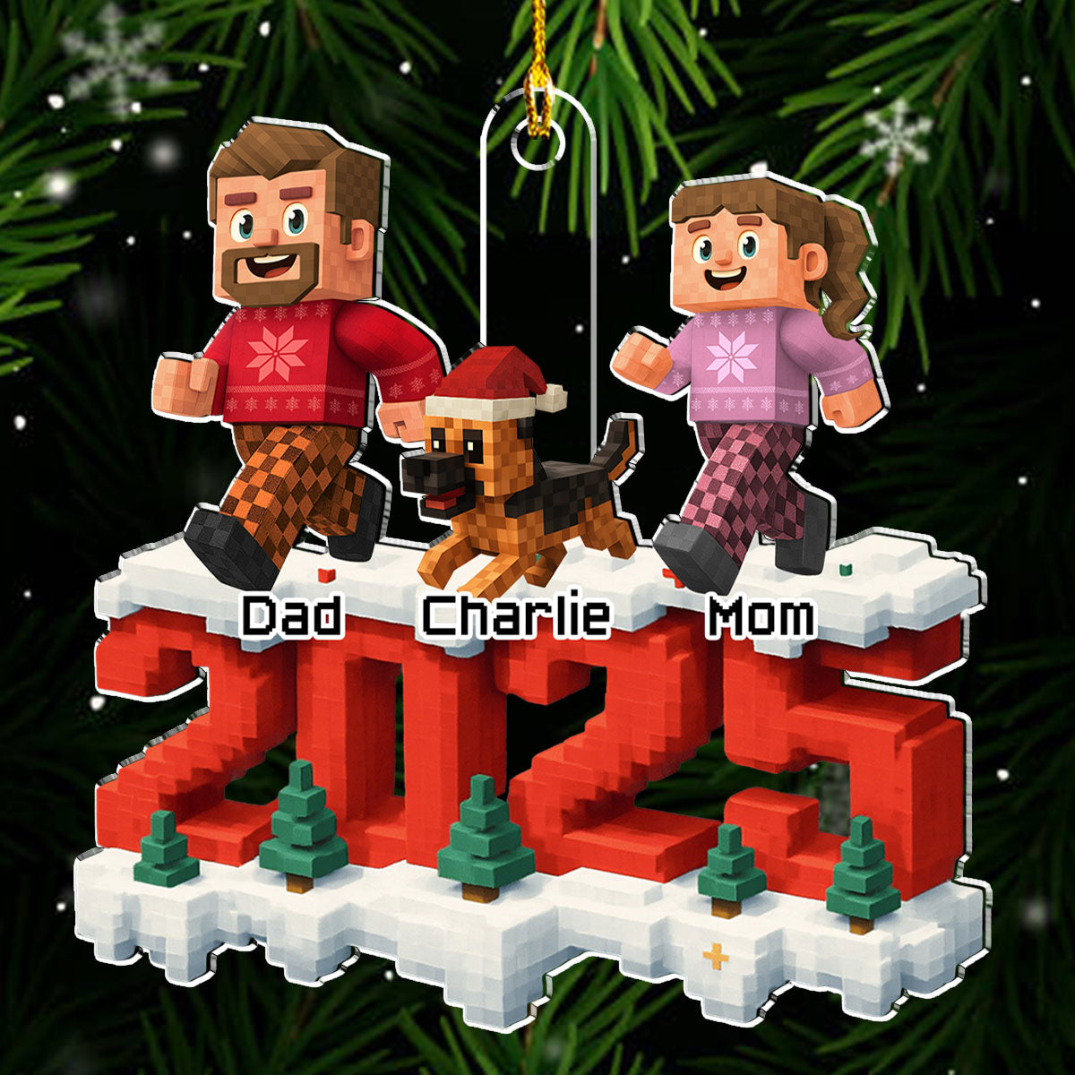 All Of Us In This Year - Personalized Custom 3D Effect Acrylic Ornament