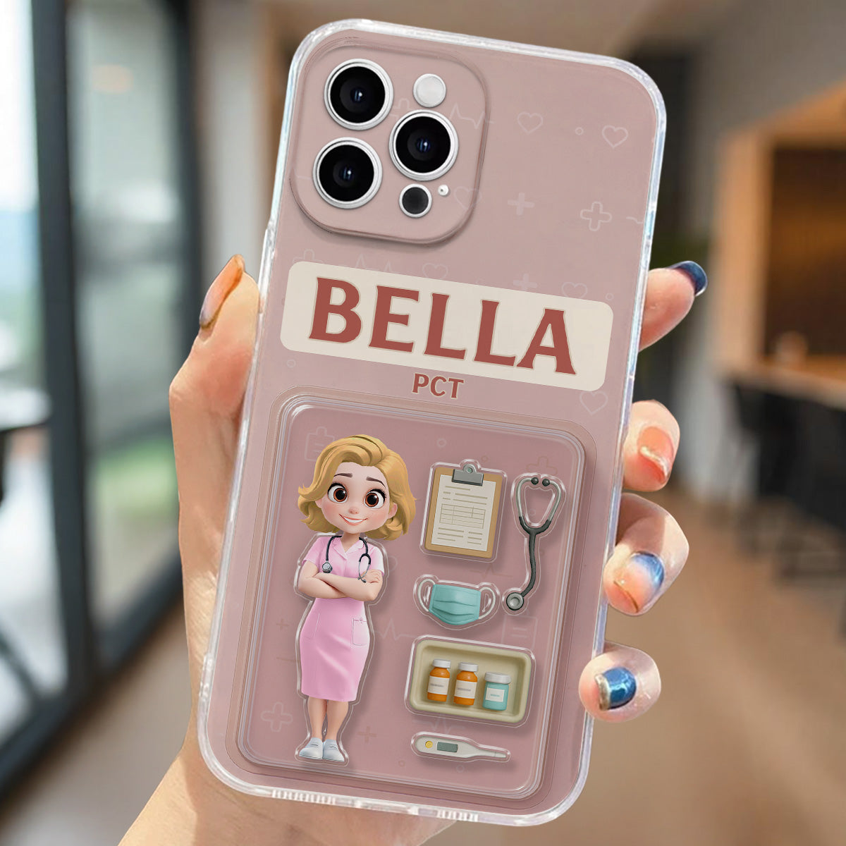 Be The Nurse You Would Want As A Patient Figure - Personalized Custom Phone Case