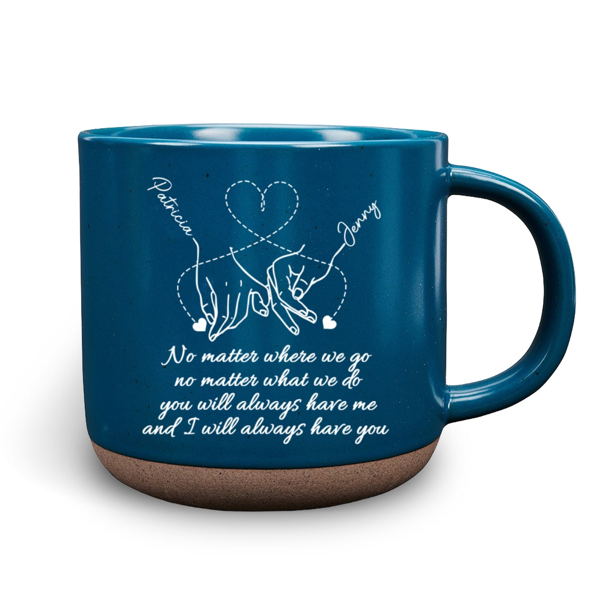 Forever Friends, Forever Young  - Personalized Custom Pottery Mug