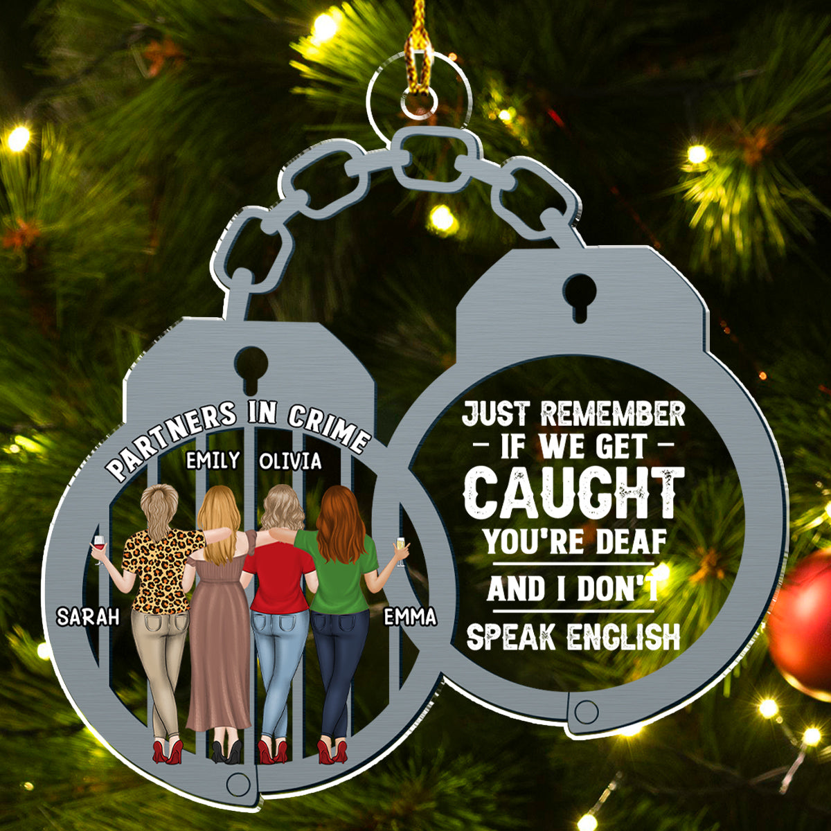 Just Remember Bestie - Personalized Custom Acrylic Ornament