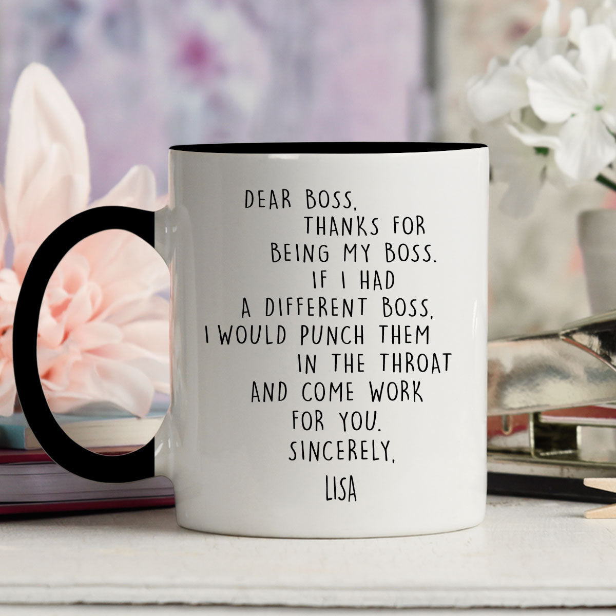 If I Had A Different Boss - Personalized Custom Accent Mug