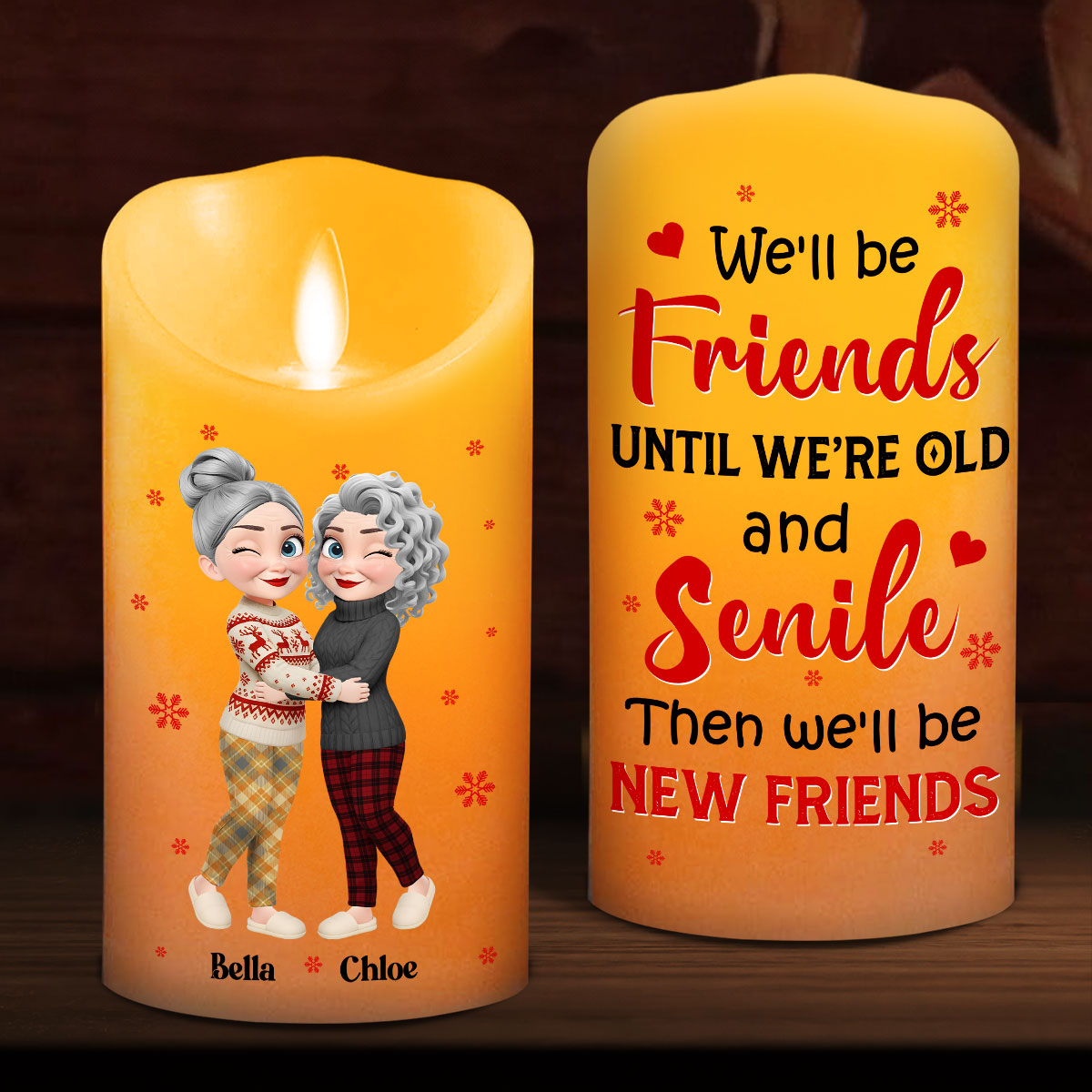Warm Wishes - Personalized Custom LED Candle