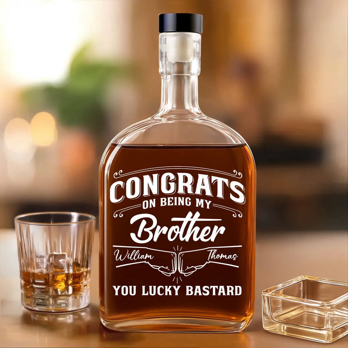 You Are So Lucky - Personalized Custom Spirits Decanter