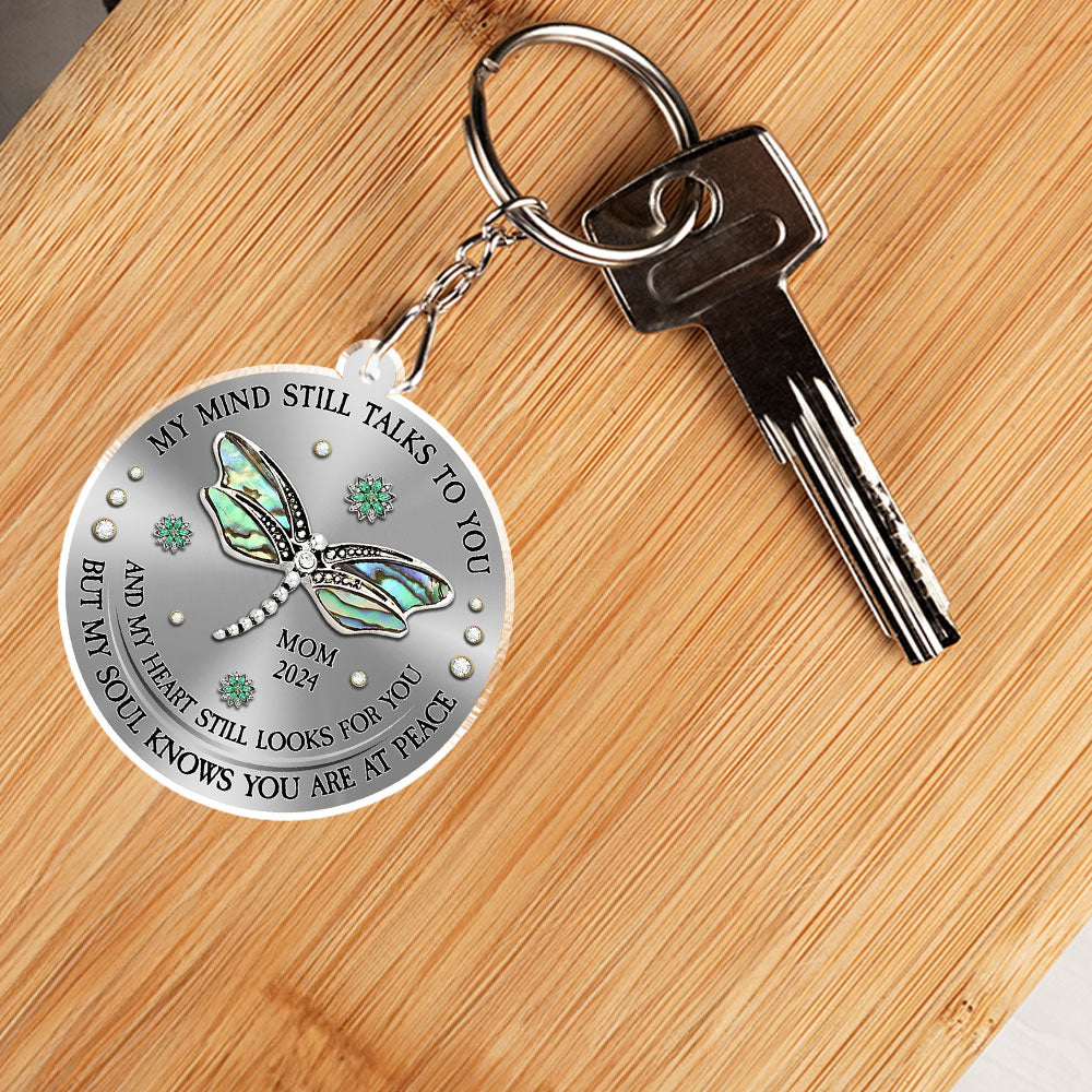 Dragonfly My Mind My Heart My Soul - Personalized Custom Acrylic Keychain