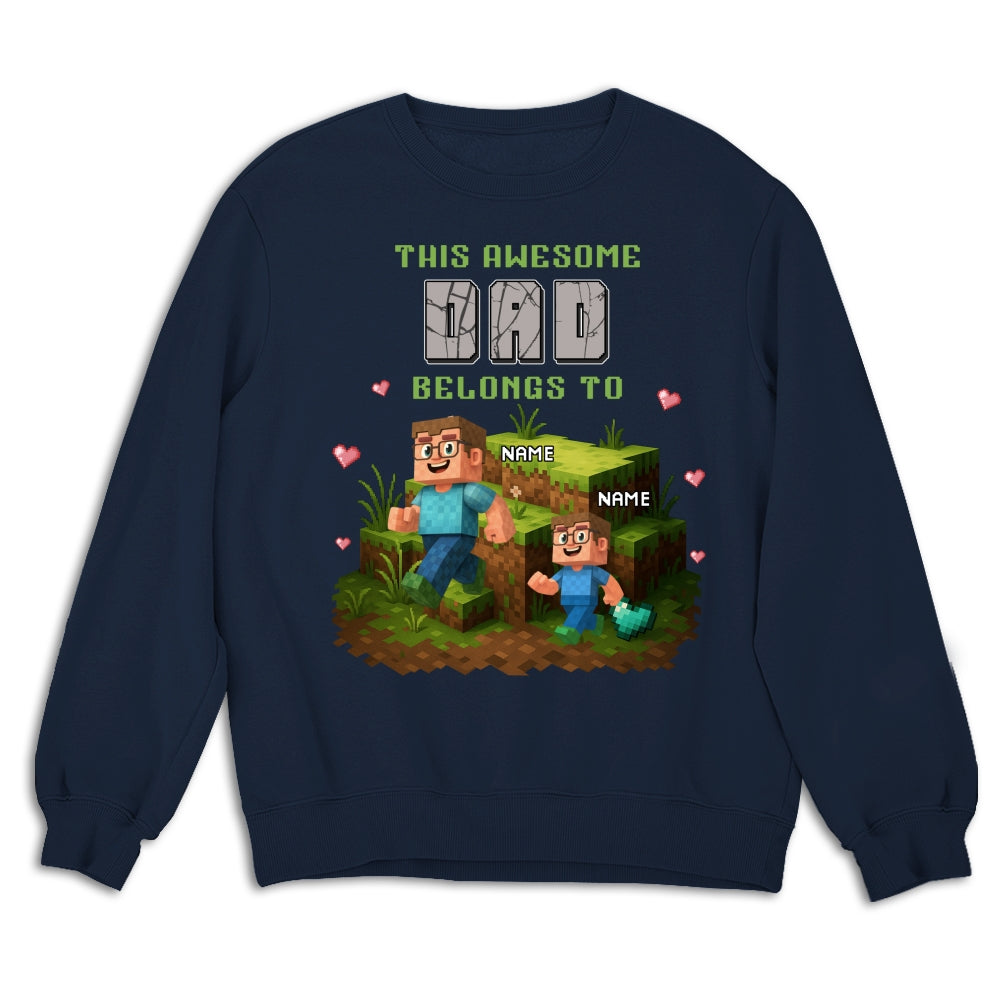 Dad Blocky Quest - Personalized Custom Shirt