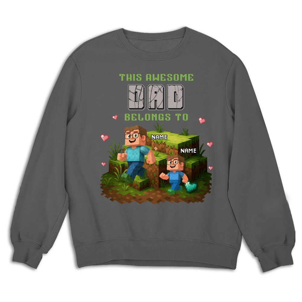 Dad Blocky Quest - Personalized Custom Shirt