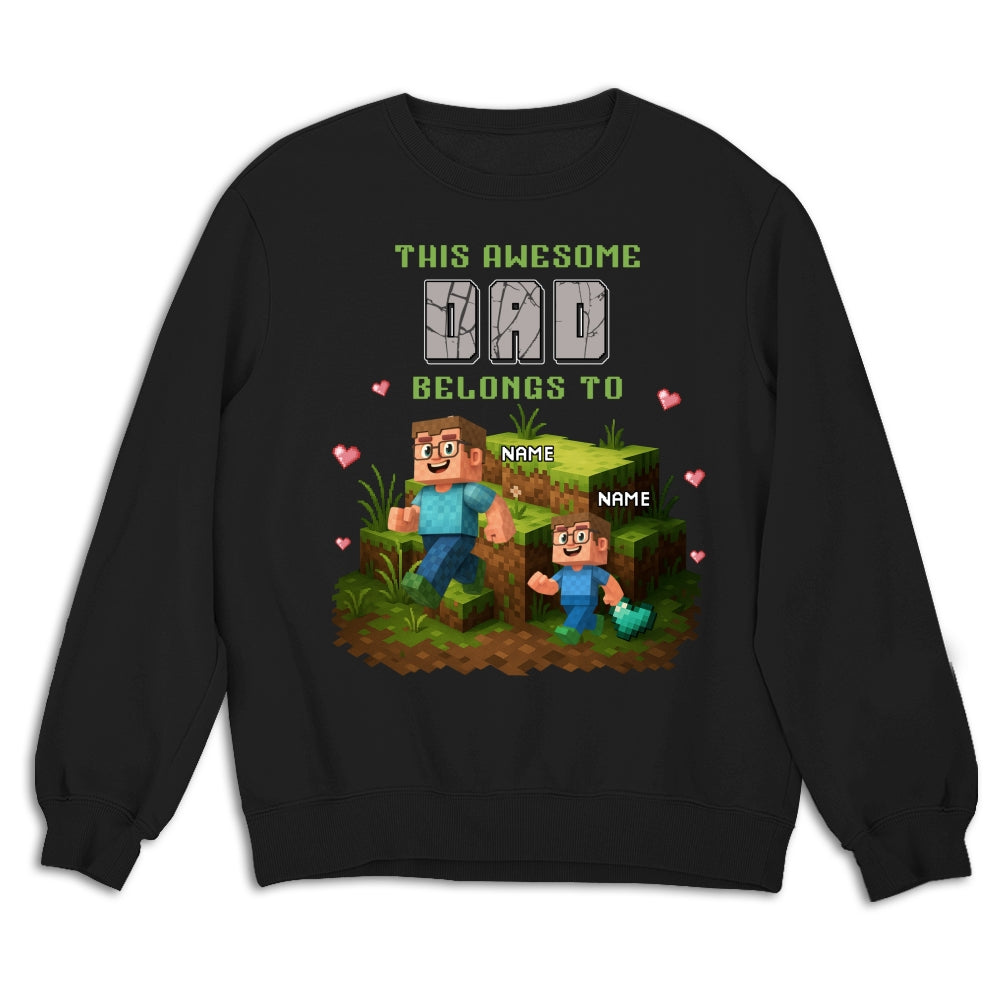 Dad Blocky Quest - Personalized Custom Shirt