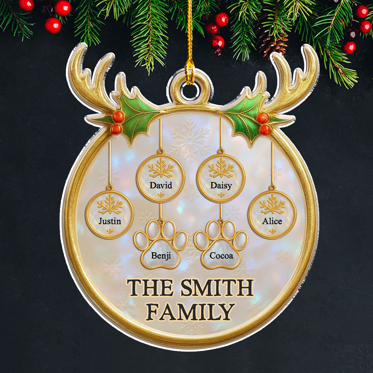 Family Keepsake - Personalized Custom Acrylic Ornament