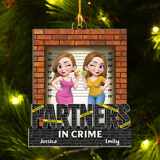 Partners In Crime - Personalized Custom Acrylic Ornament