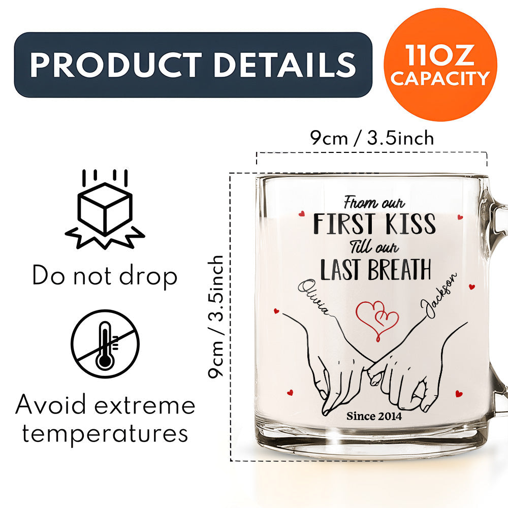 You And Me - Personalized Custom Glass Mug