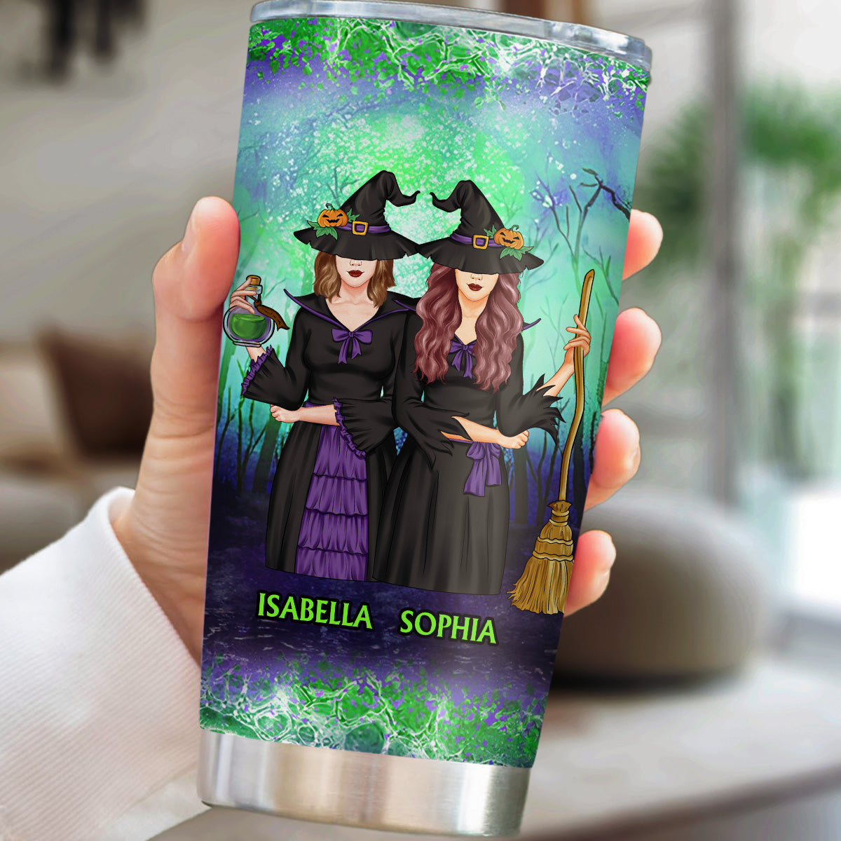Besties Witch - Personalized Custom Tumbler