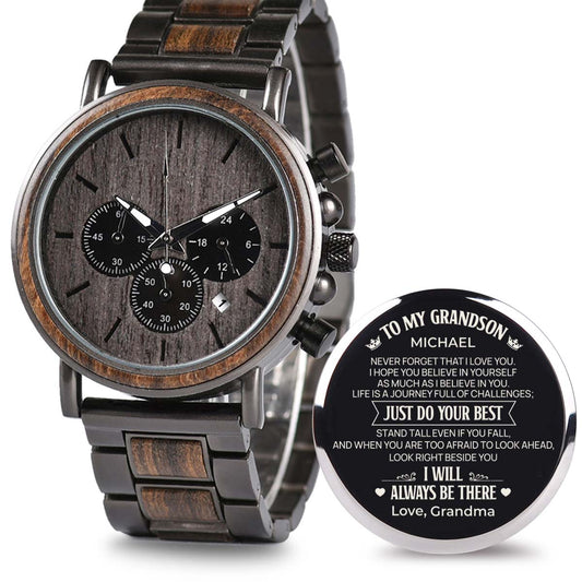 Just Do Your Best - Personalized Engraved Wooden Watches GQ026