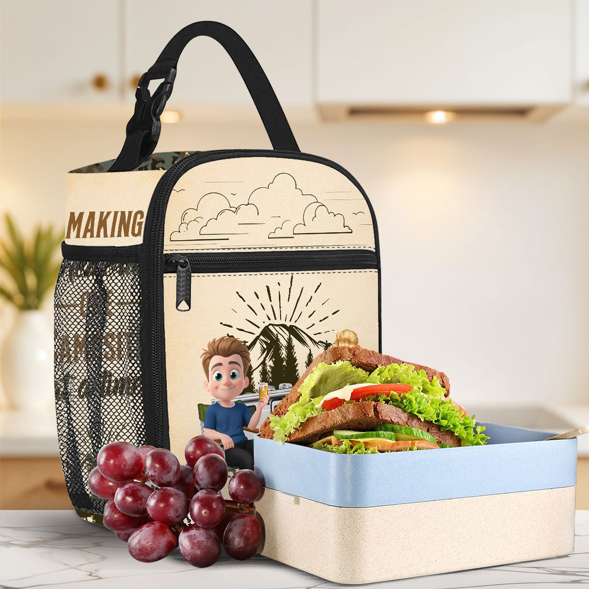 Camping Partner - Personalized Custom Insulated Lunch Bag