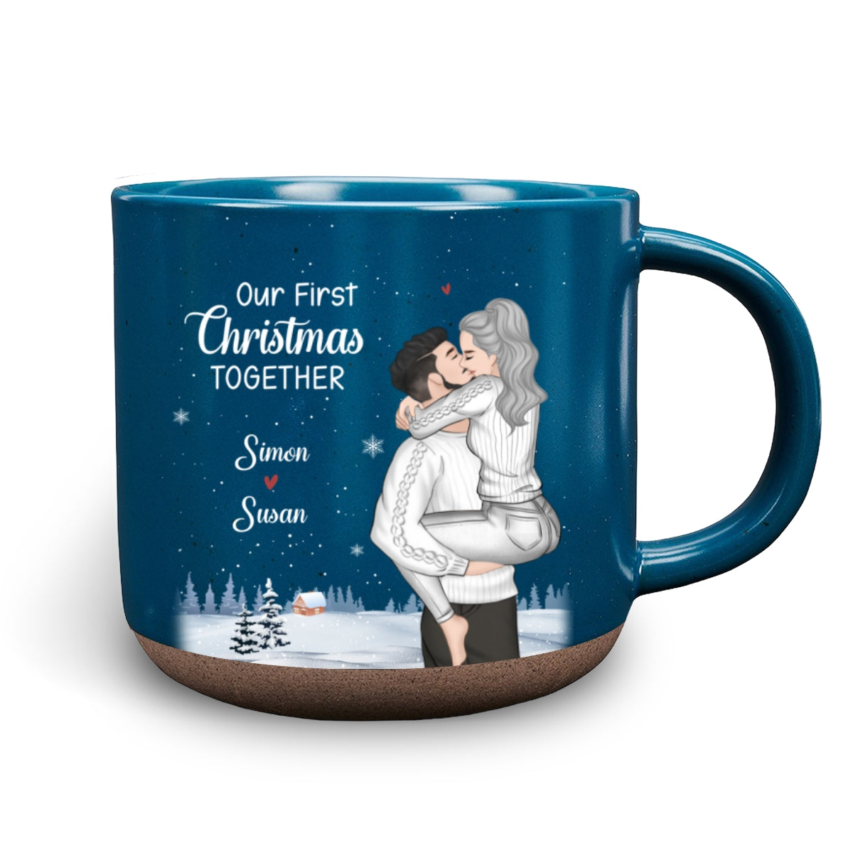 First Christmas Together - Personalized Custom Pottery Mug
