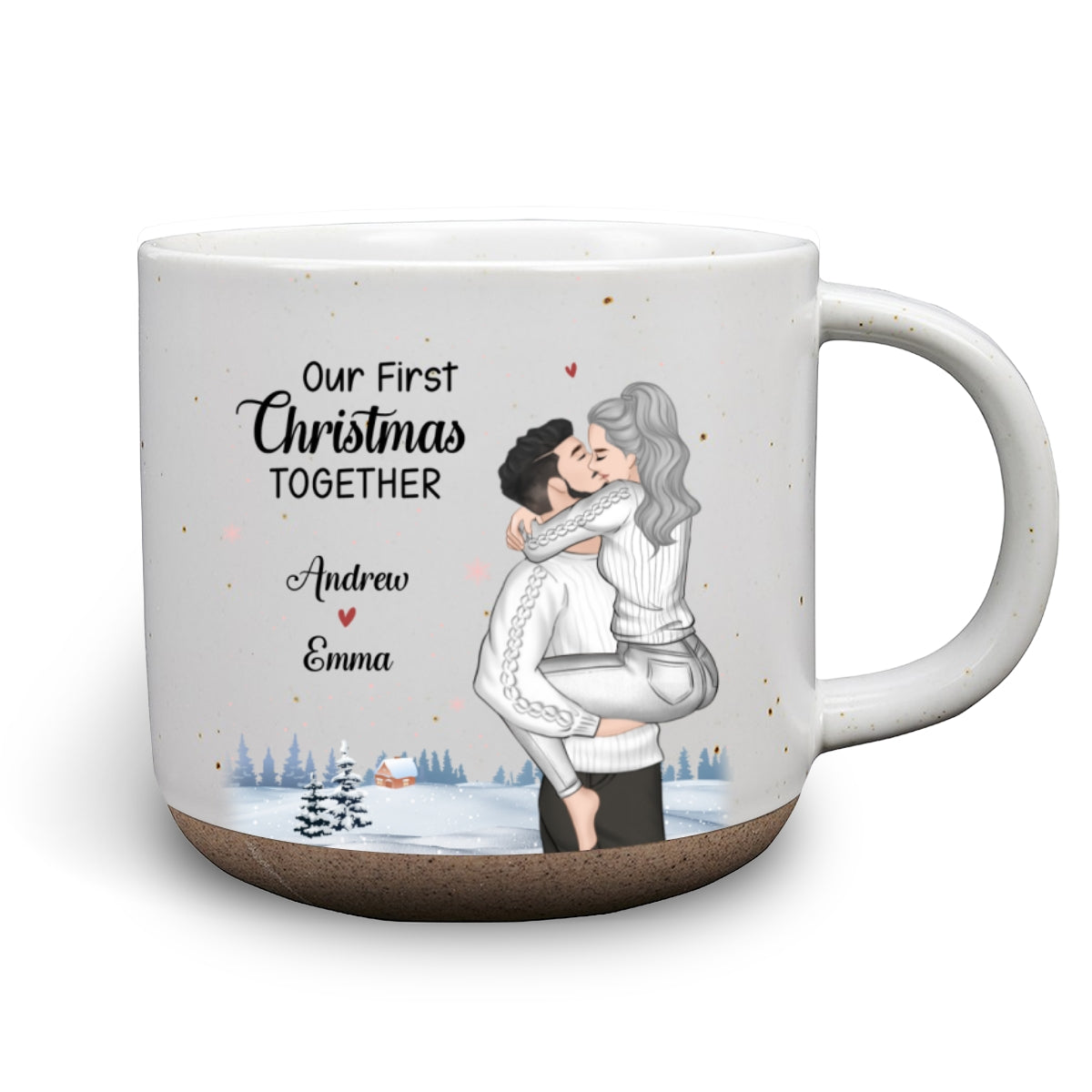 First Christmas Together - Personalized Custom Pottery Mug