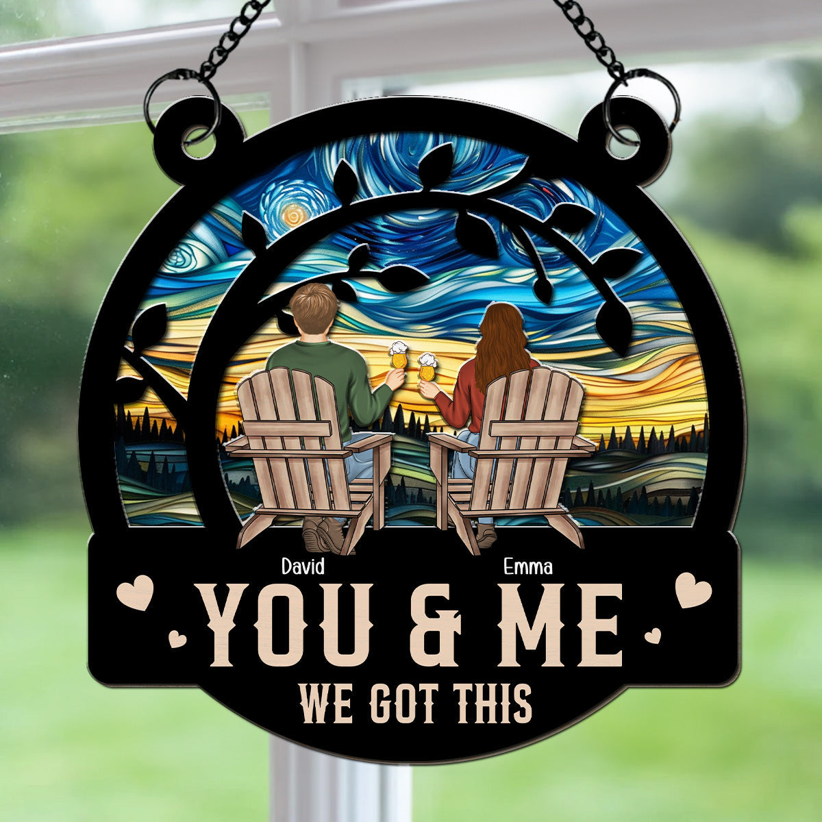 You & Me We Got This  - Personalized Custom Suncatcher