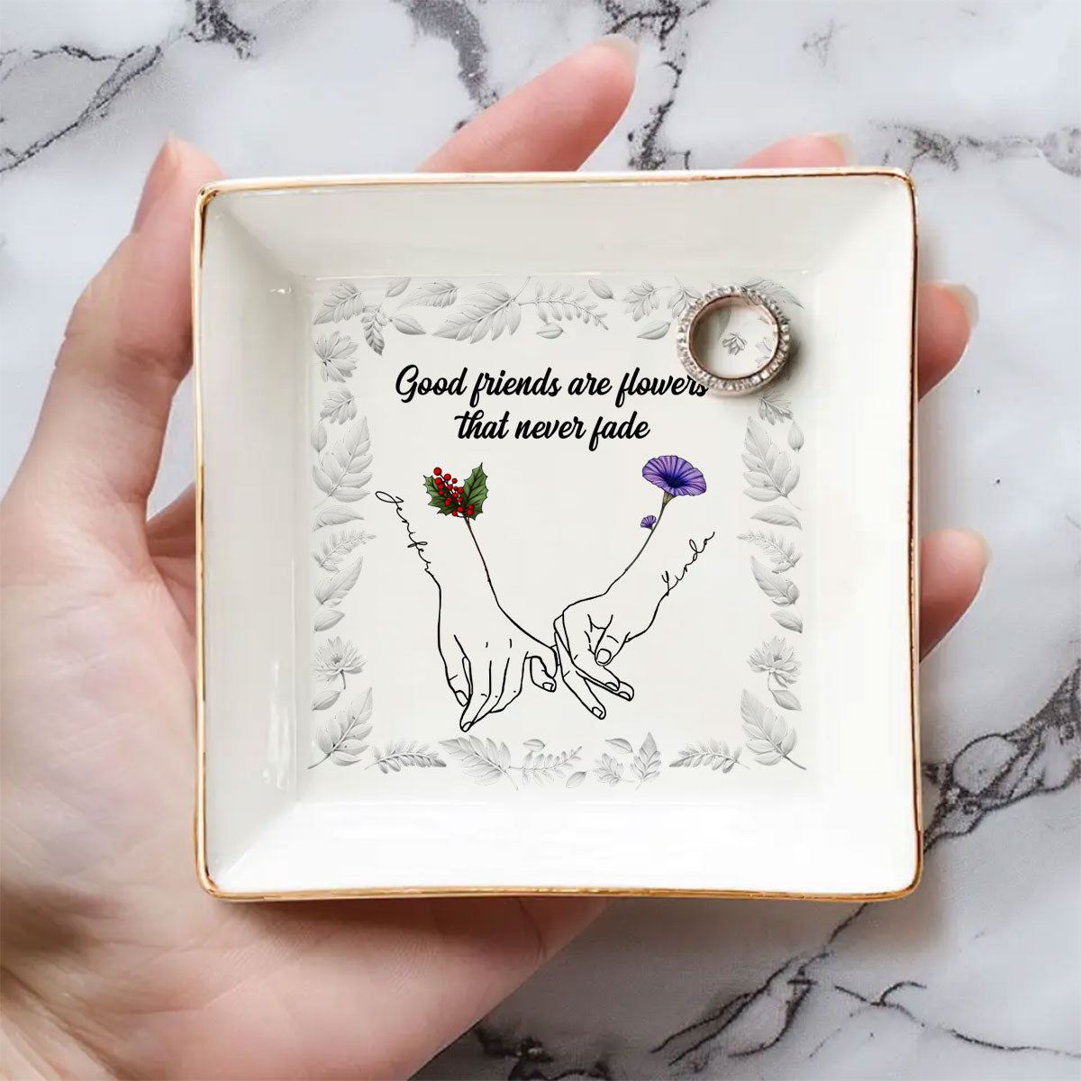 It Takes A Long Time - Personalized Custom Jewelry Dish