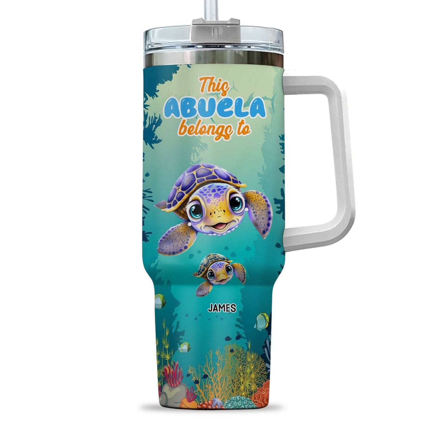 This Grandma Belongs To - Personalized Custom 40 Oz Tumbler