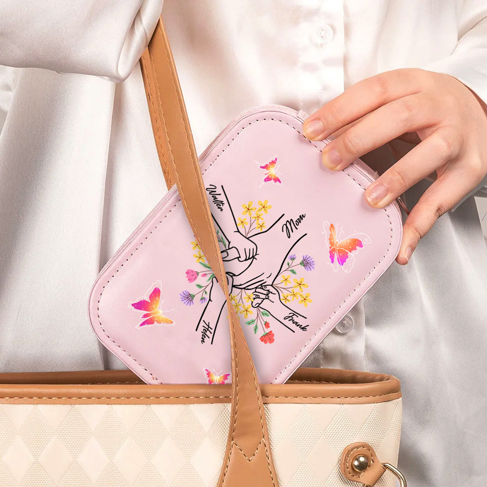 For My Mom - Personalized Custom Jewelry Box With LED Mirror