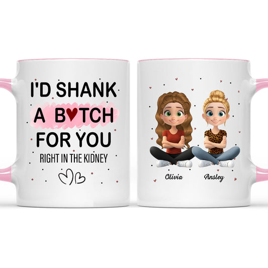 Best Besties - Personalized Custom Accent Mug