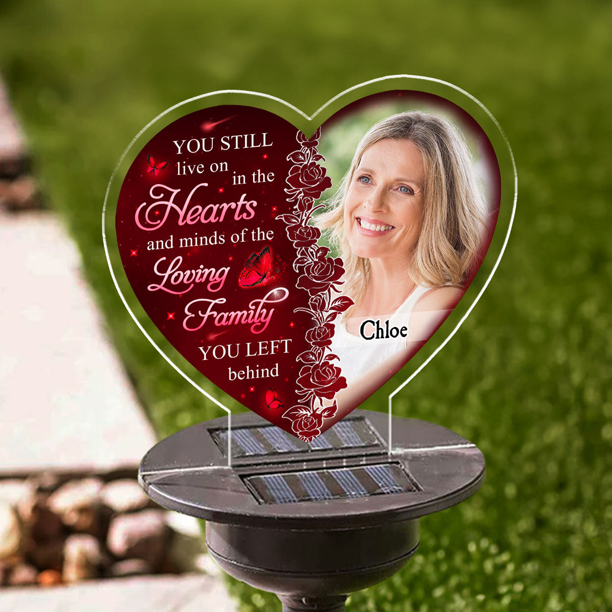 Hearts And Minds - Personalized Custom Solar Light