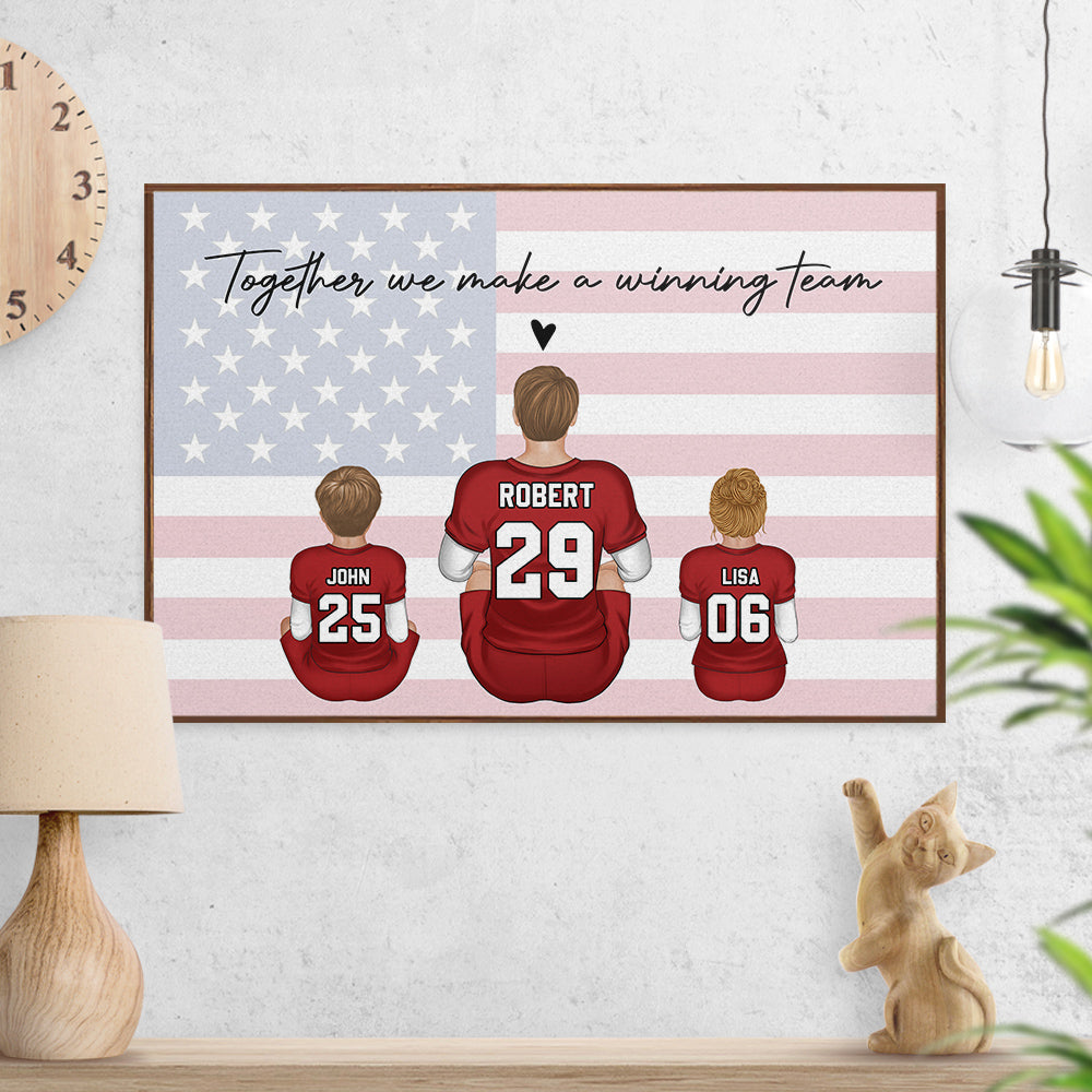 American Football Lover - Personalized Custom Poster