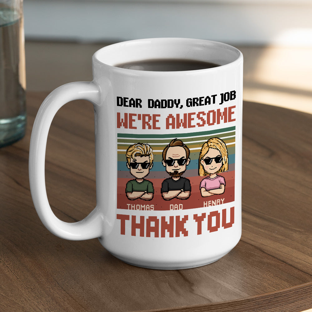 Dear Awesome Father - Personalized Custom Coffee Mug