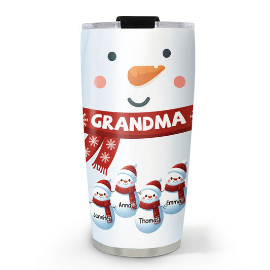 Snowman Grandma - Personalized Custom Tumbler