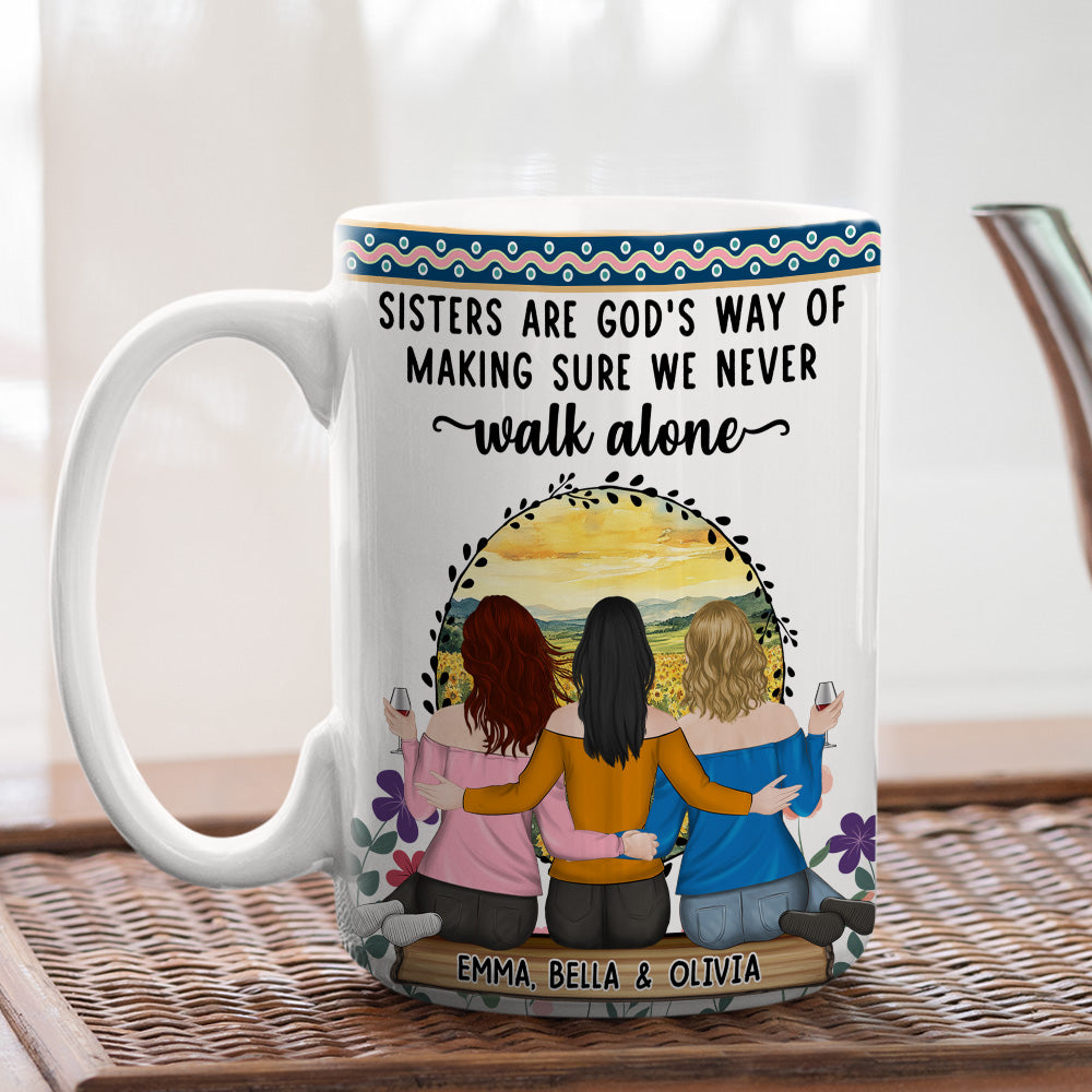 Our Friendship Is A Treasure I Cherish - Personalized Custom Coffee Mug