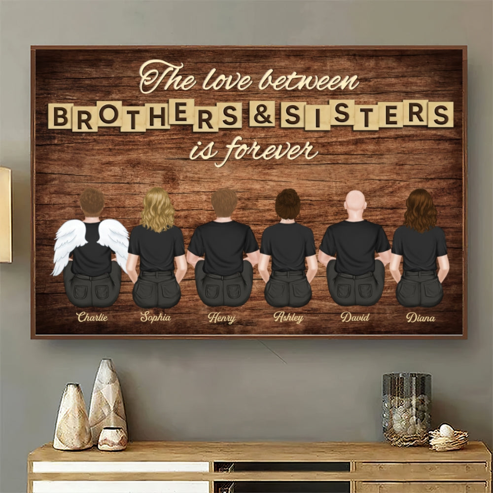Brothers & Sisters Forever - Personalized Custom Poster