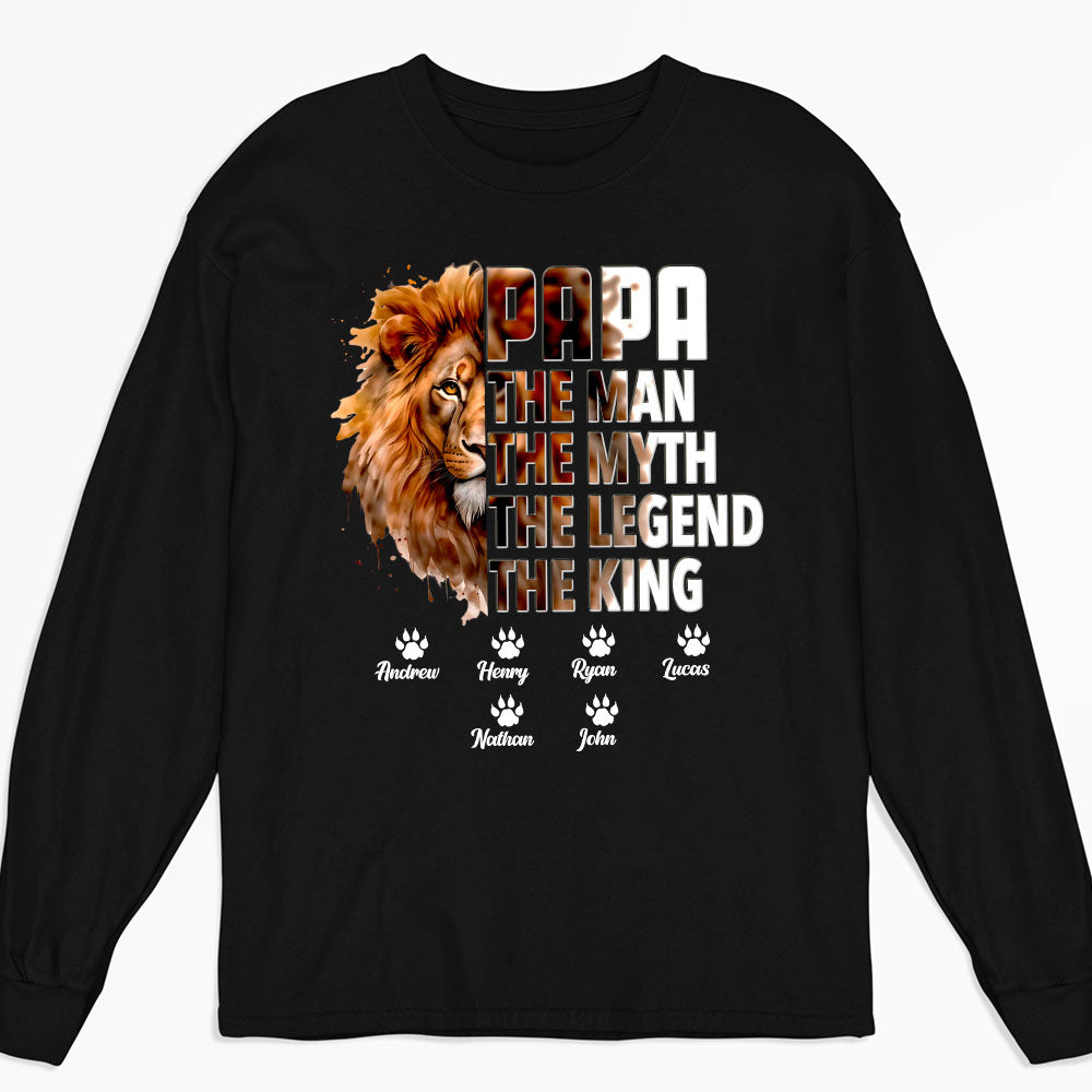 Dad Is The King - Personalized Custom Shirt