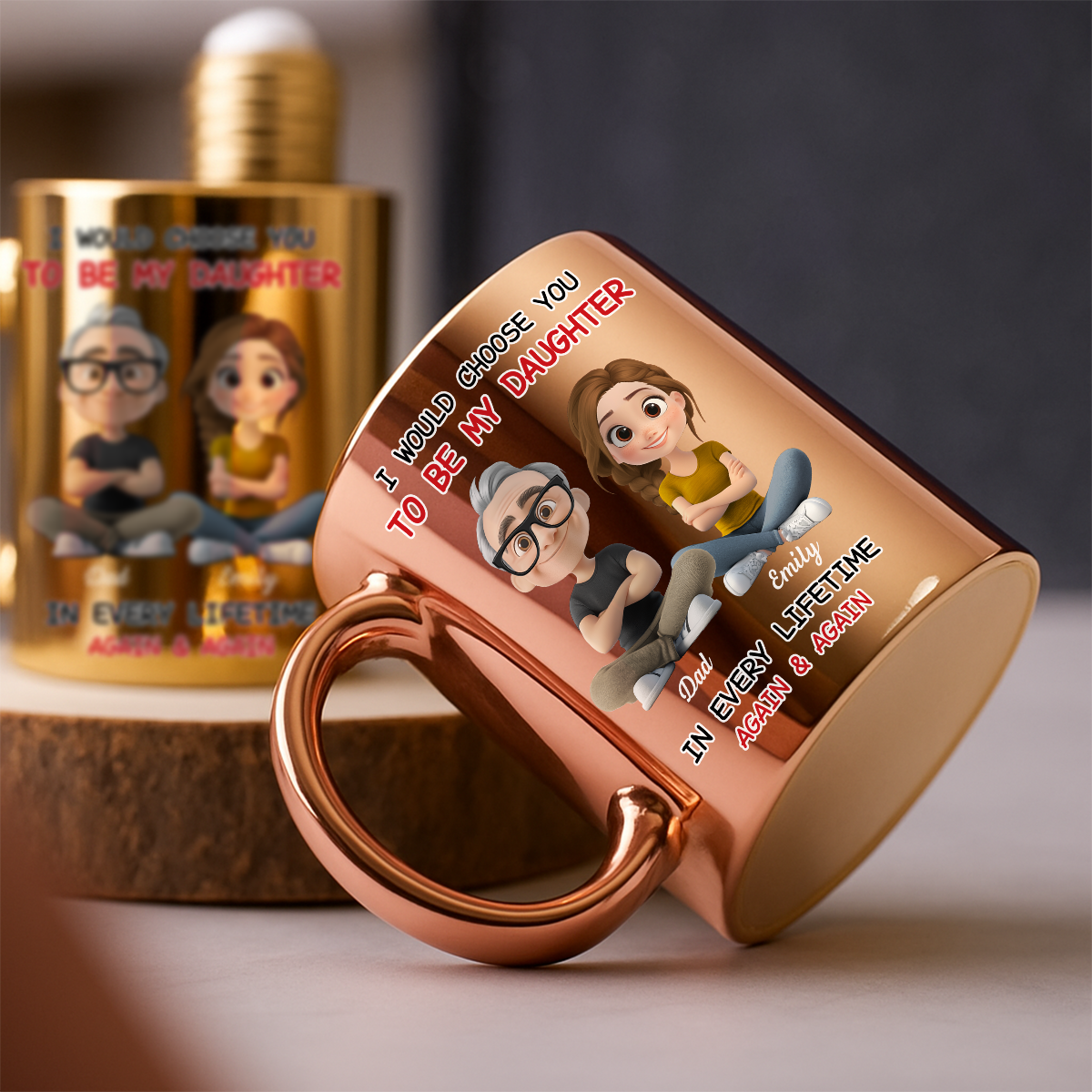 I Would Choose You - Personalized Custom Metallic Mug