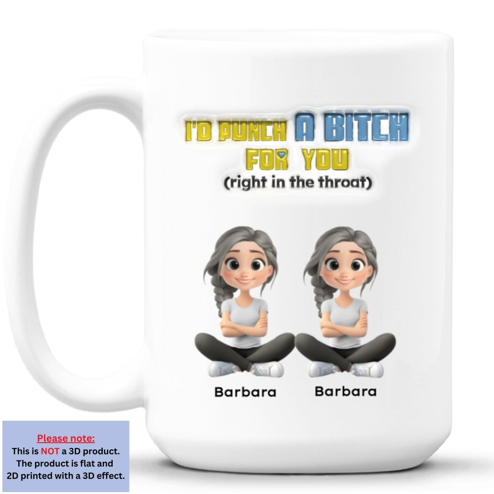 You And Me Has Unbreakable Bond - Personalized Custom 3D Inflated Effect Mug