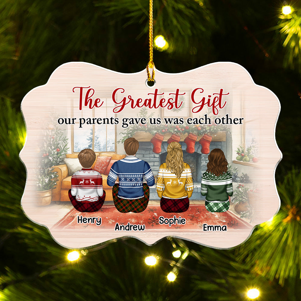 Life is Better With Brothers And Sisters - Personalized Custom Acrylic Ornament