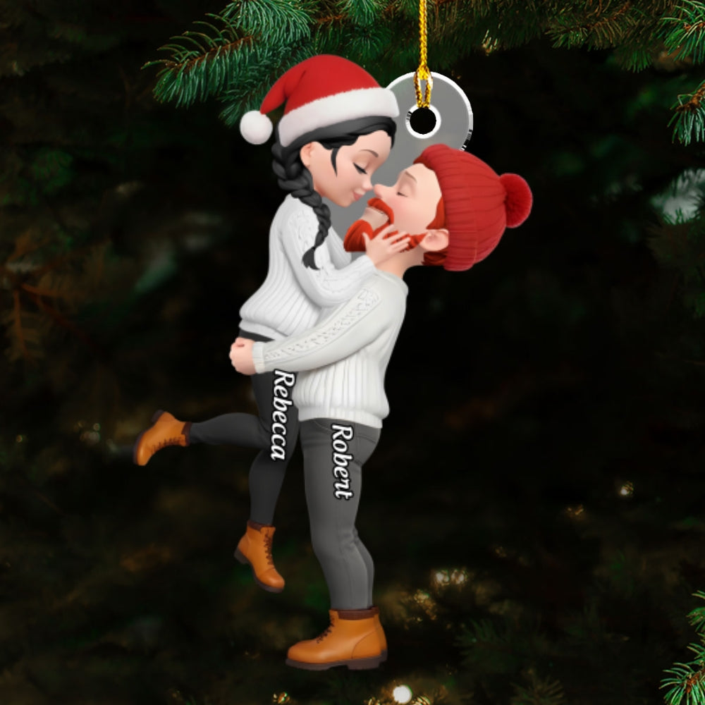 Christmas With My Dear - Personalized Custom Acrylic Ornament