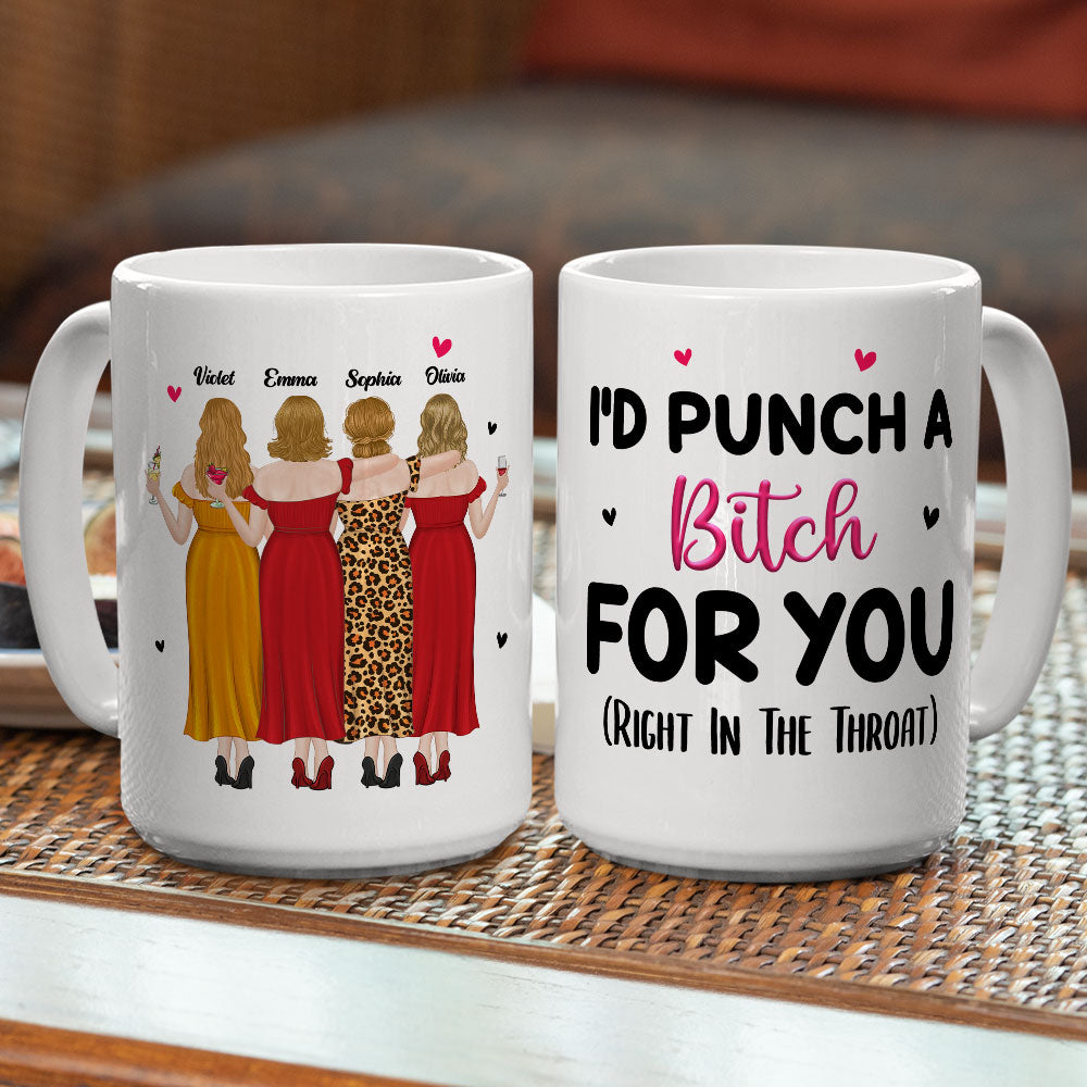 Right In The Throat - Personalized Custom Mug