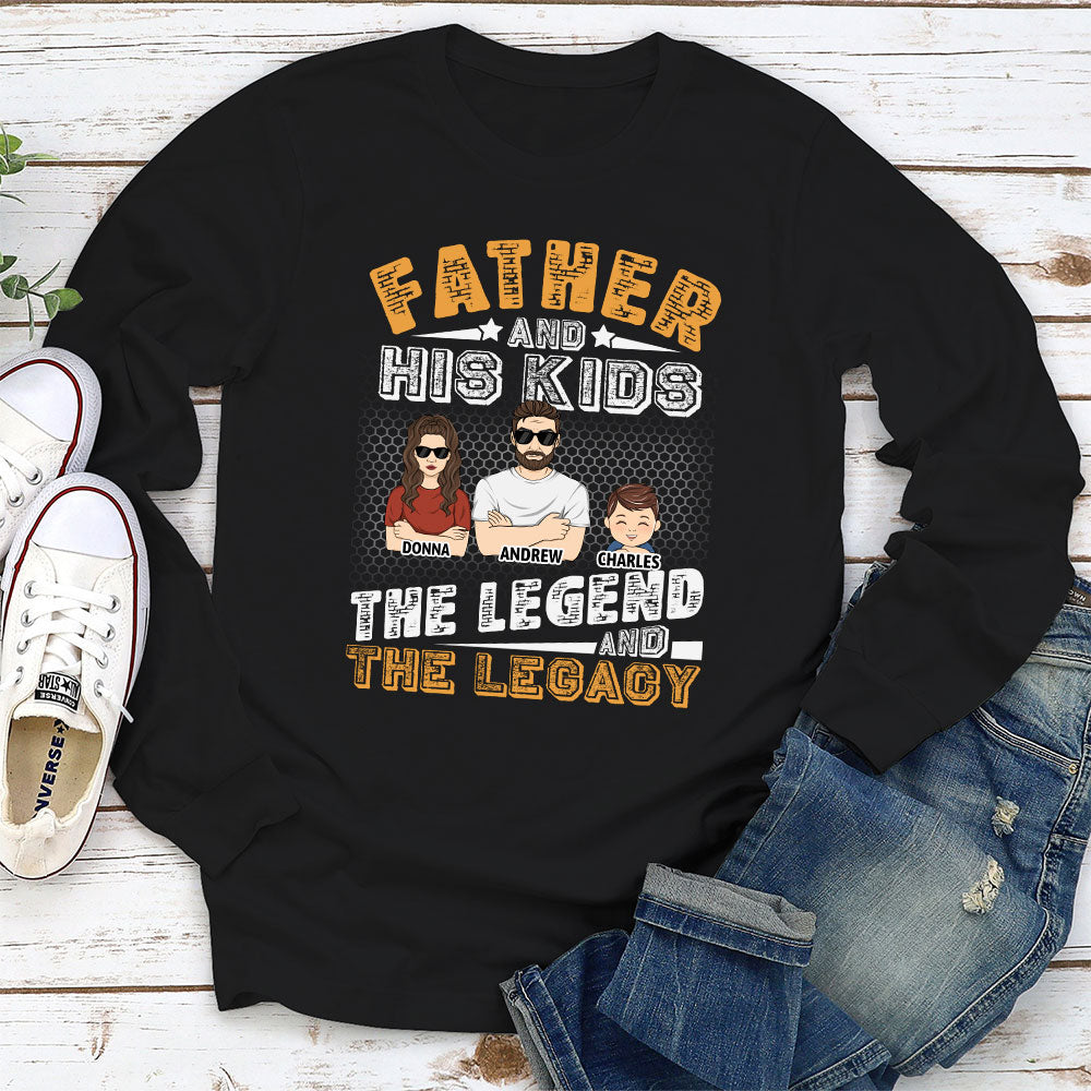 Father And Kids - Personalized Custom Shirt