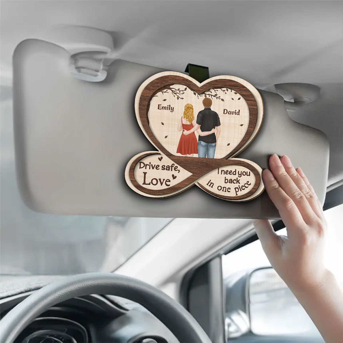 I Need You Back In One Piece - Personalized Custom Car Visor Clip