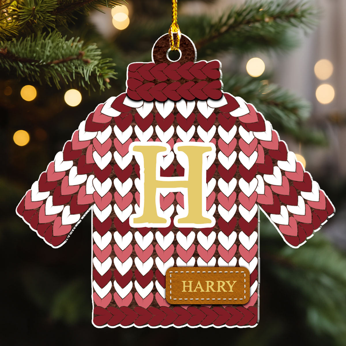 Christmas Sweater - Personalized Custom Acrylic Ornament